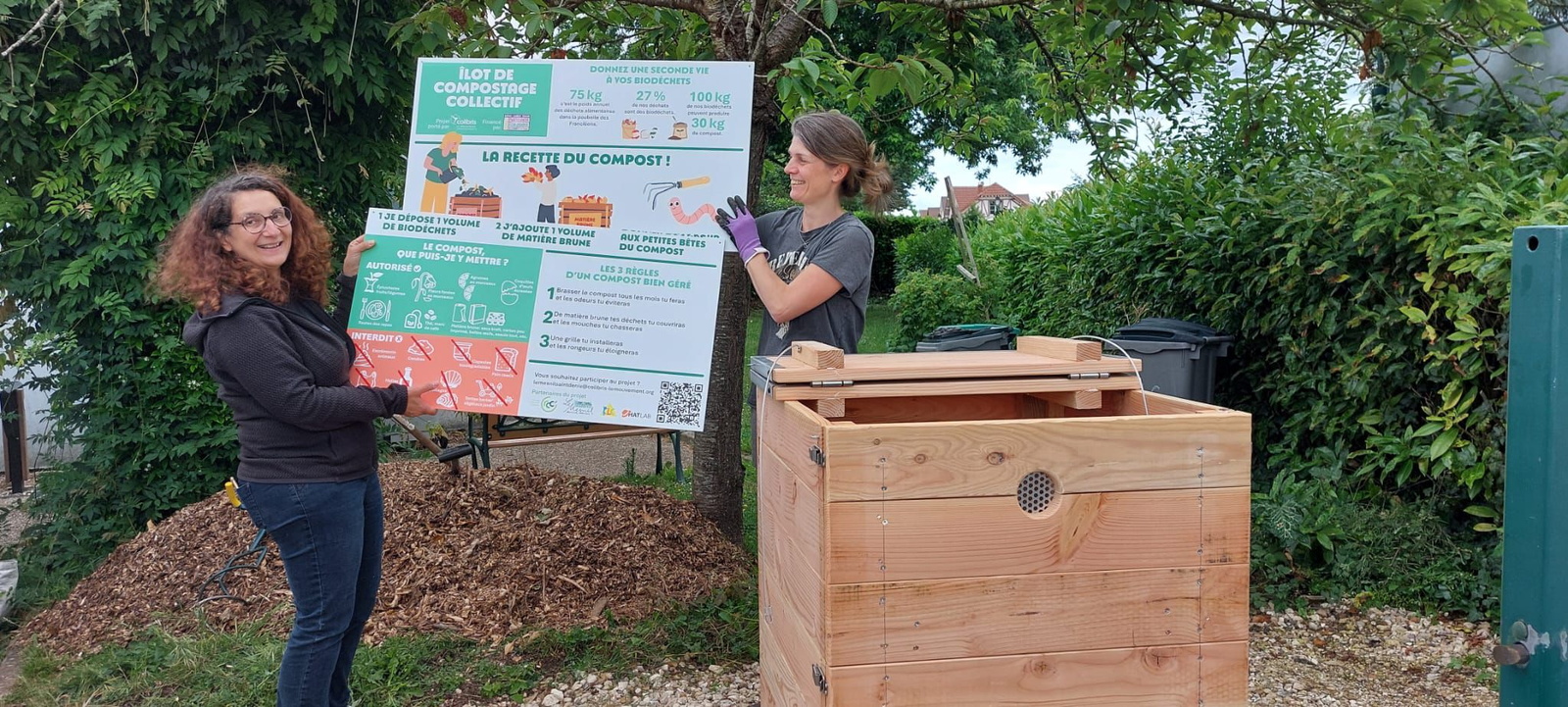 Ilôt de compostage du Mesnil-Saint-Denis mai 2025