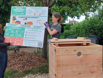 Ilôt de compostage du Mesnil-Saint-Denis mai 2025
