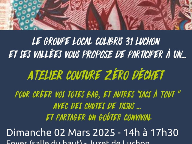Atelier Textile Luchon 2 mars 2025