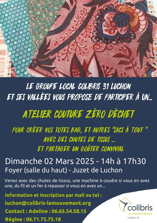 Atelier Textile Luchon 2 mars 2025